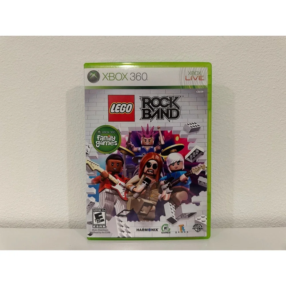LEGO Rock Band Xbox 360 Complete CIB w/ Manual Tested Harmonix WB 2009